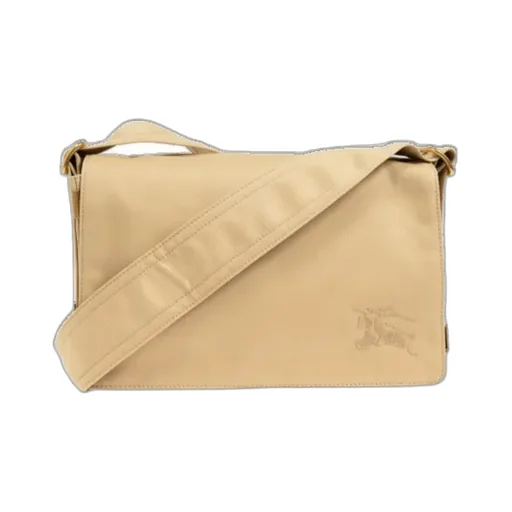 Logo Embroidered Trench Shoulder Bag