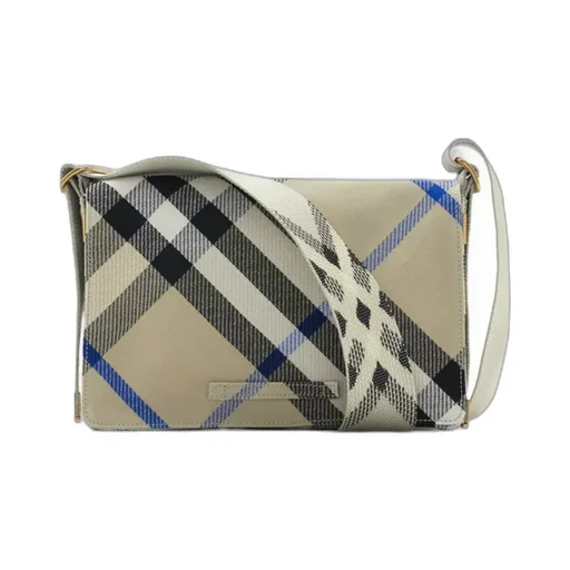 Trench Checked Foldover-Top Crossbody Bag