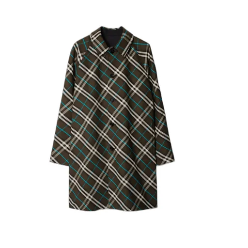 Nova Check Reversible Buttoned Coat