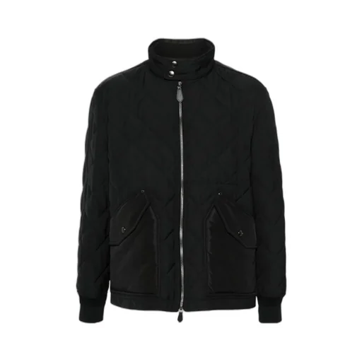 Long Sleeved Zipped Quilted Jacket
