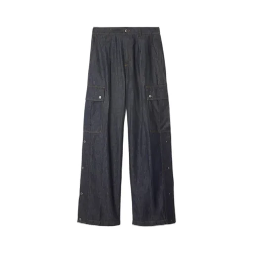 Wide-Leg Cargo Jeans