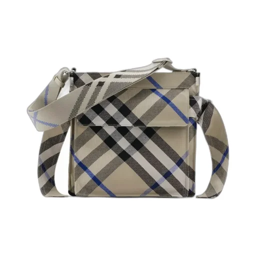 Small Trench Checked Shoulder Bag