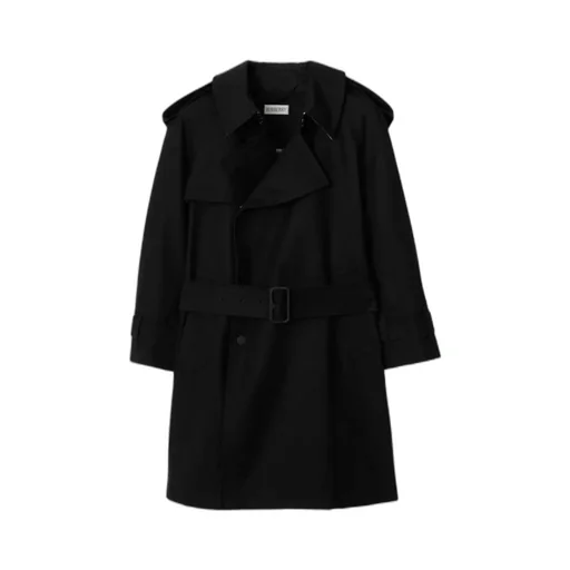 Raglan Sleeved Gabardine Trench Coat
