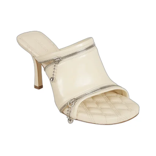 Zip-Detailed Slip-On Sandals