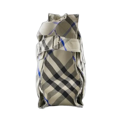 Medium Checked Trench Tote Bag