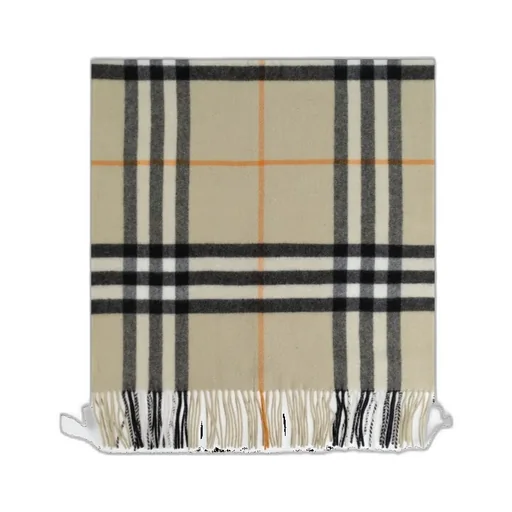 Check Printed Fringed Scarf