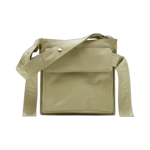 Logo Embroidered Small Trench Messenger Bag