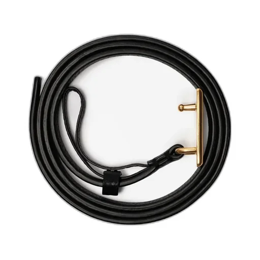 Thin Shield Buckled Belt