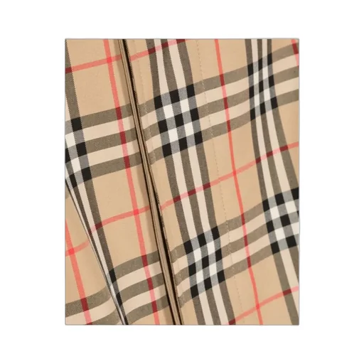 House-Check Reversible Long-Sleeved Coat