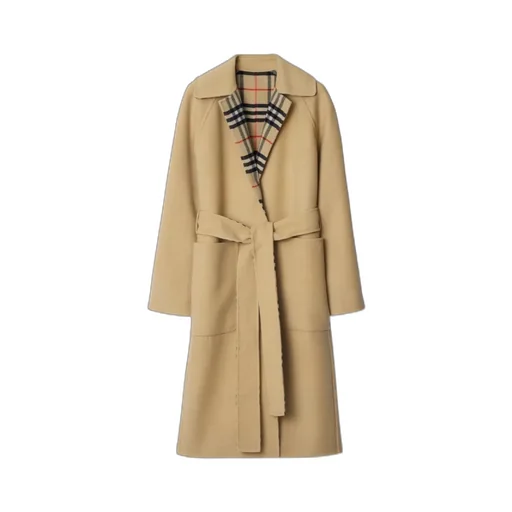 Long Sleeved Belted Trench Coat