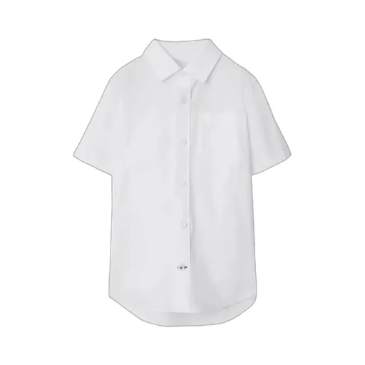 Classic-Collar Button-Up Shirt