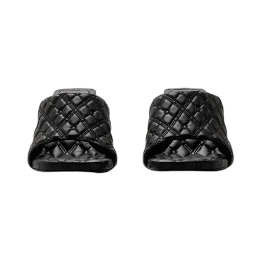 Quilted Slip-On Mules