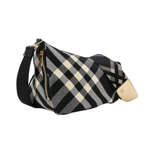 Shield Check Printed Shoulder Bag