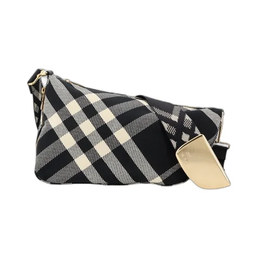 Shield Check Printed Shoulder Bag