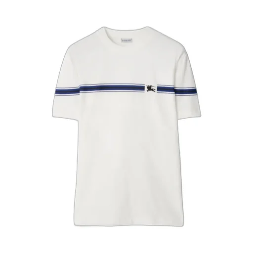 Logo Embroidered Striped T-Shirt