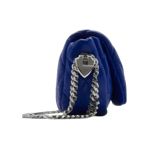 Shield Lock Quilted Shoulder Bag