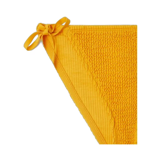 Crinkled Texture Side-Tied Bikini Briefs