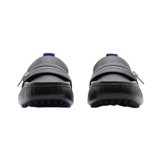 Zip-Detailed Slip-On Loafers