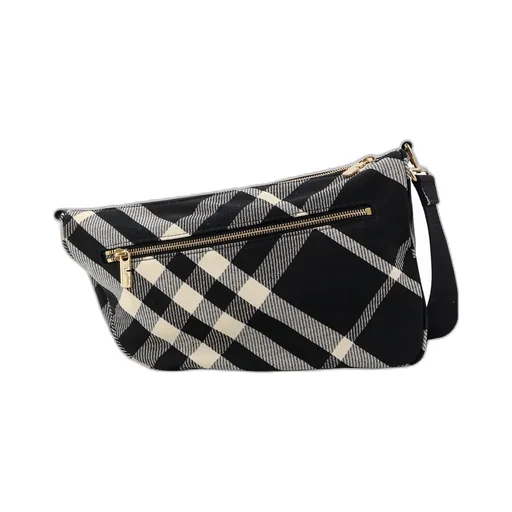 Shield Check Printed Shoulder Bag