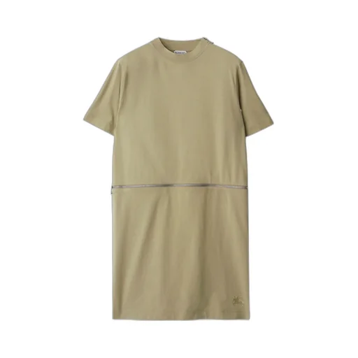 Logo-Embroidered Cotton Dress