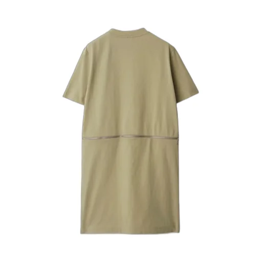 Logo-Embroidered Cotton Dress