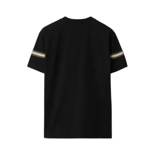 Striped-Detail Cotton T-Shirt