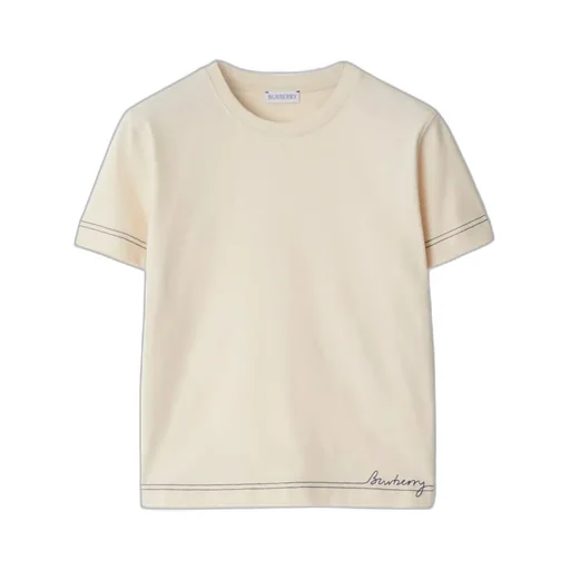 Logo Embroidered Crewneck T-Shirt