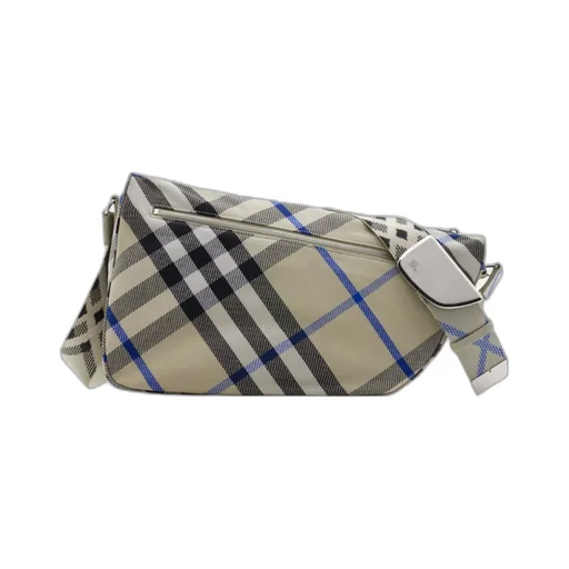 Shield Checked Messenger Bag
