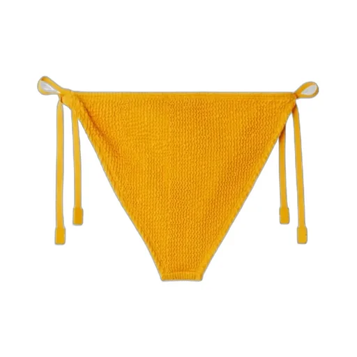 Crinkled Texture Side-Tied Bikini Briefs