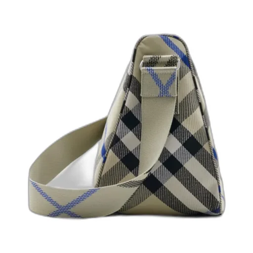 Shield Checked Messenger Bag