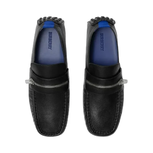 Zip-Detailed Slip-On Loafers