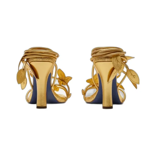 Ivy Flora Metallic Leather Sandals