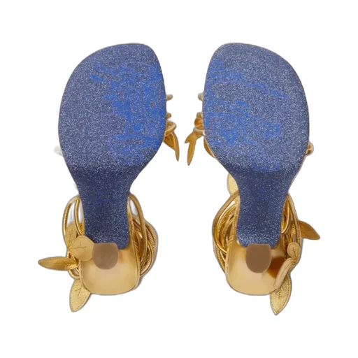 Ivy Flora Metallic Leather Sandals