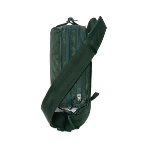 Check-Jacquard Zipped Belt Bag