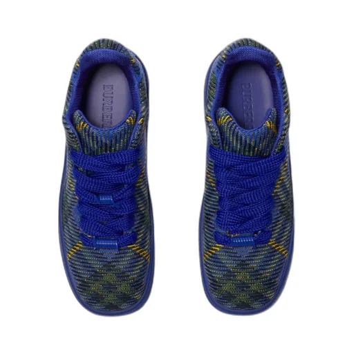 Check Knit Low-Top Sneakers