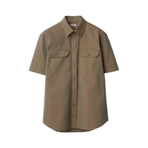 Pocket-Detailed Short Sleeved Shirt