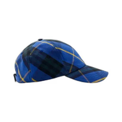 Checked Curved Peak Baseball Cap