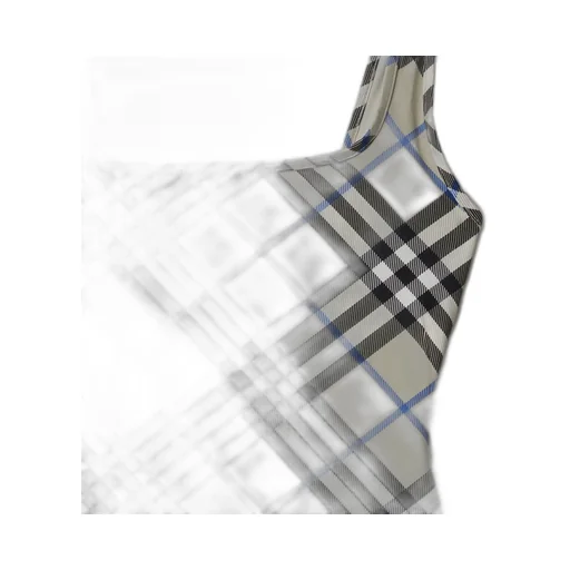Vintage Check-Print Swimsuit