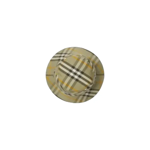 Reversible Checked Dropped-Brim Bucket Hat