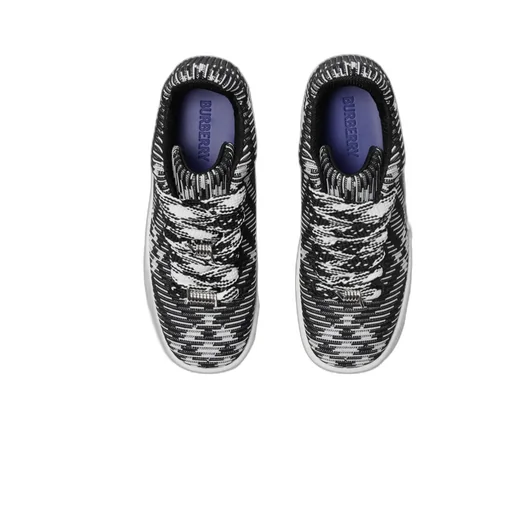 Check Knit Low-Top Sneakers