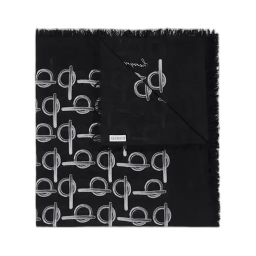 Reversible B Wool Scarf