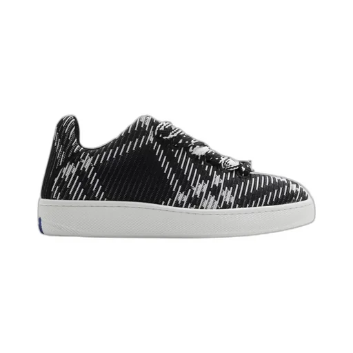 Check Knit Low-Top Sneakers