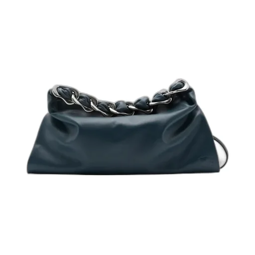 Swan Leather Shoulder Bag