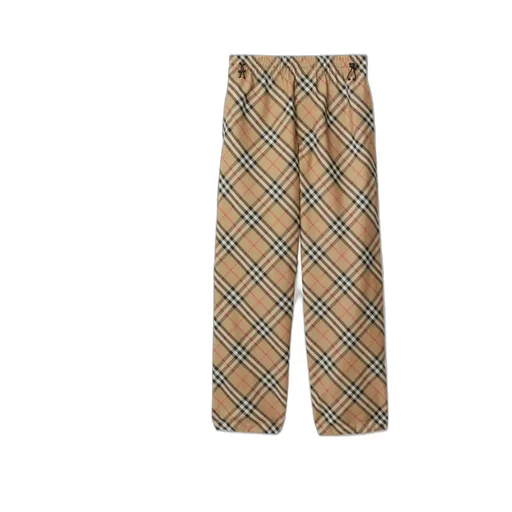 Checked Ekd Motif Straight-Leg Trousers