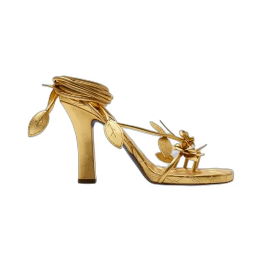 Ivy Flora Metallic Leather Sandals