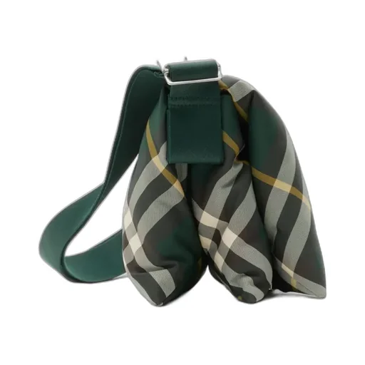 Pillow Checked Padded Messenger Bag