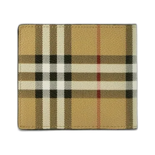 Checked Bi-Fold Wallet