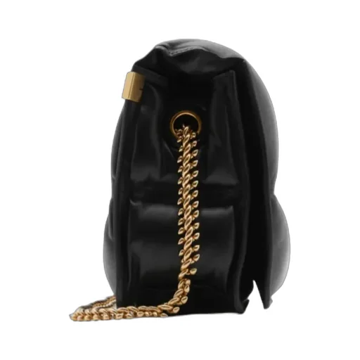 Snip Quilted Chain-Link Crossbody Bag