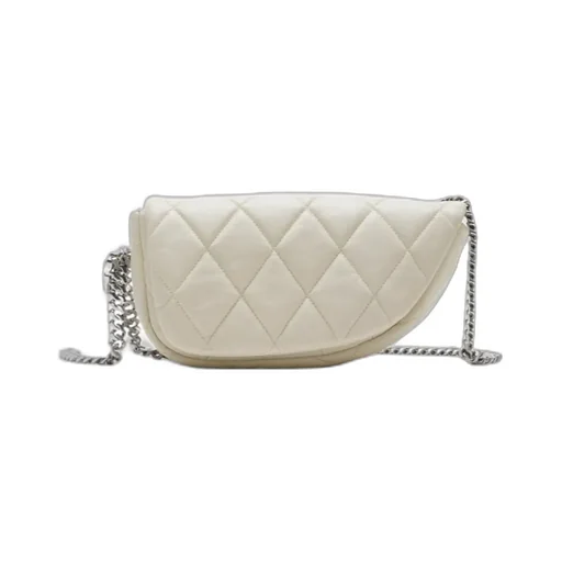Shield Lock Quilted Shoulder Bag