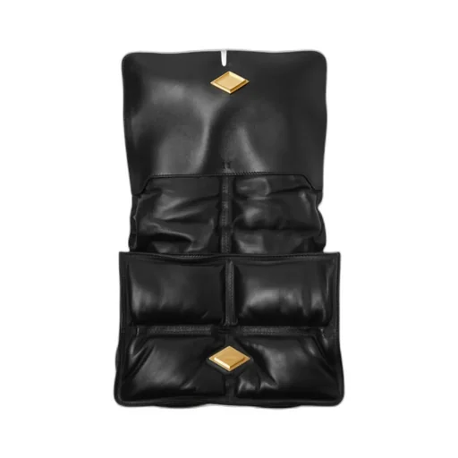 Snip Quilted Chain-Link Crossbody Bag